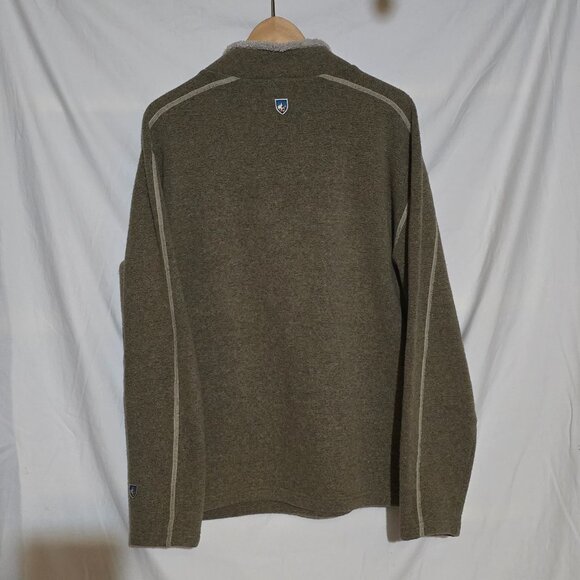 Kuhl Men's Alfpaca Fleece 1/4 Zip Sweater - Beige - Size XL* - Picture 5 of 6
